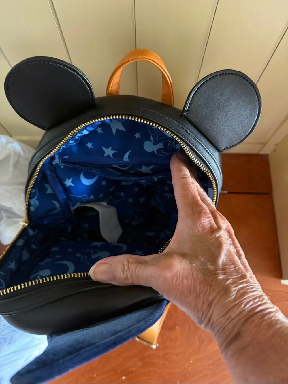 Disney Loungefly Mickey Sorcerer Mini Backpack in Black, Blue, Red & Yellow